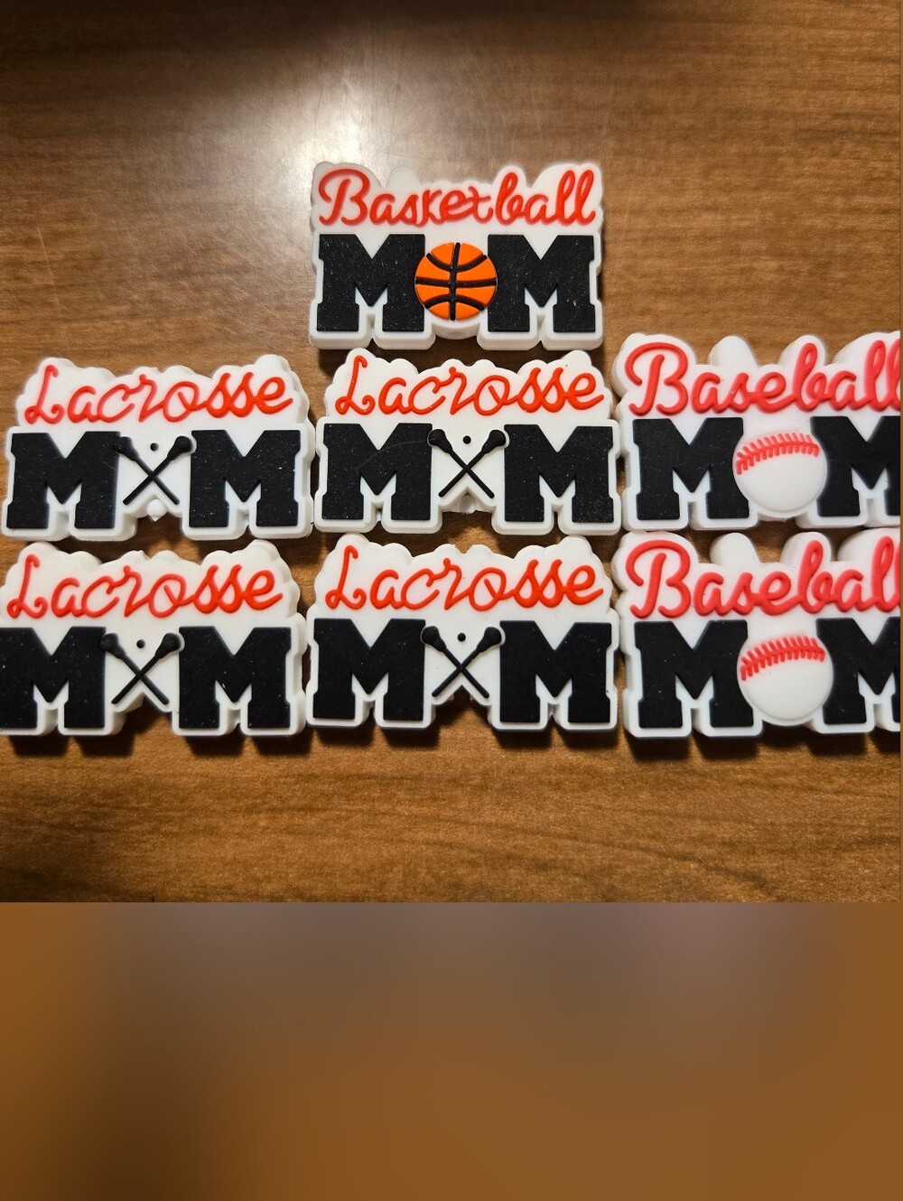 Silicone Sports Mom Beads For Pens, Keychains and More